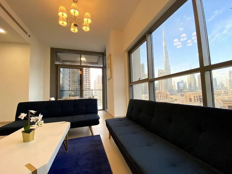 Apartament Lux Bnb Bellevue Tower Burj Khalifa Views Dubaj Zjednoczone Emiraty Arabskie